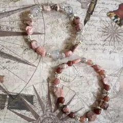 天然石ブレスレット　ハンドメイド　セット