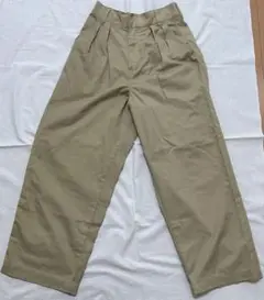 タックワイドパンツ チノパン