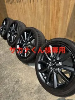 送料込！ MAZDA3 18ich 純正ホイール タイヤ ブラック バリ山　美品 Yahoo!オークション -「mazda3」(18インチ) (タイヤ・ホイール