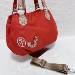 【未使用級】CASTELBAJAC ナイロントート レッド 2way ショルダー