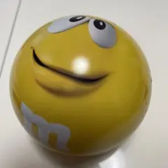 m &m's 缶　アメリカ雑貨　イエロー　小物入れ　インテリア