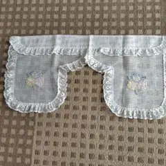花柄カフェカーテン ホワイト