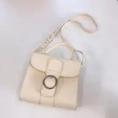 EMODA♡ベルト付き2WAYミニショルダーバッグ♡アイボリー♡秋コーデ♡エモダ