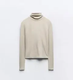 【新品】ZARA ザラ タートルネックTシャツ