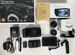 ★美品 Blackmagic BMPCC 4K 本体 laowaレンズ一式まとめのサムネイル