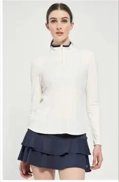 LIJA AngleTopアングルトップ|テニスウェア|長袖|White