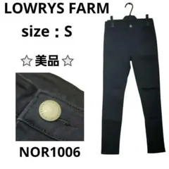 LOWRYS FARM チノパン スキニーパンツ ストレッチ素材 ネイビー S