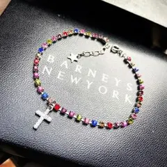 ☆クロス付きアンクレット☆ラインストーン20センチ☆ブレスレットにも変更可‼