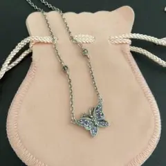 ANNA SUI】アナスイ シルバー925 マーカサイト バタフライネックレス 