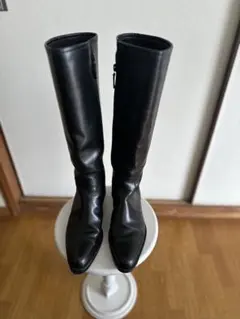 【大幅値下げ】ラルフローレン　ブラックロングブーツ サイドファスナー付き
