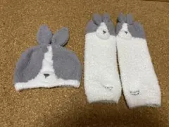 GELATO PIQUE うさぎ耳帽子とレッグウォーマーセット