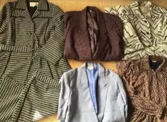 昭和時代の婦人服（まとめ売り処分）　大きいサイズ　ジャケット　　ワンピース　他