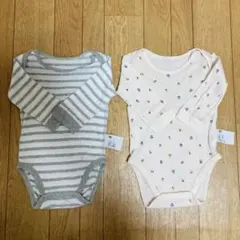 【UNIQLO BABY】長袖ボディスーツ 70 2着セット