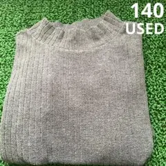 【140】ユニクロ　UNIQLO キッズ ストレッチフリースリブハイネック 長袖