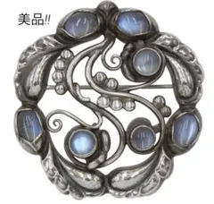 S2688 美品 ジョージジェンセン ムーンライトブロッサム ブローチ S2688 美品 ジョージジェンセン ムーンライトブロッサム ブローチ