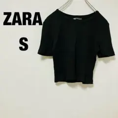 ZARA ザラ　サマーニット　ショート丈　無地　シンプル