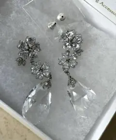 ステラブライダル　ピアス スワロフスキー＆キュービックジルコニア