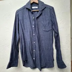 値下げ❣️インヘリット　INHERIT メンズ　デニムシャツ　長袖　春夏秋　シャツ