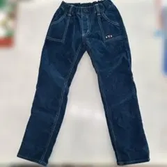 DOUBLEＢ コーデュロイ ブルー 長ズボン １３０cm