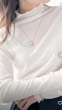 クラシカルエルフ ホワイト長袖シャツ　2wayメロウシアー素材トップス