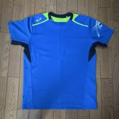 アシックス バレーボールシャツ　 青