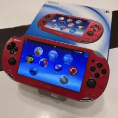有機EL美品PlayStation vita PCH-1000 コズミックレッド