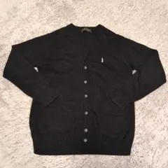 EAST BOY 黒 Vネックカーディガン
