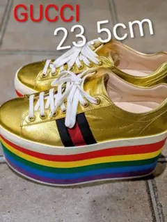最終お値下げ！！GUCCI　グッチ　グリッタースニーカー　ゴールド 2025年最新】GUCCI カラー：ゴールド系 スニーカーの人気