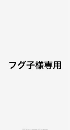 フグ子様専用ページ