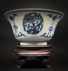 清時代　玉碧底　青花 龍文 鉢 陶磁器 古美術 骨董品 清時代 玉碧底 青花 龍文 鉢 陶磁器 古美術 骨董品 - メルカリ