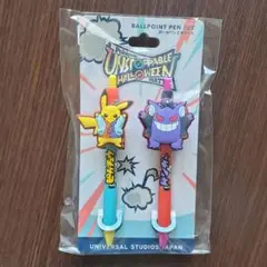 匿名発送／ポケモン　ボールペンセット　ピカチュウ　ゲンガー　ユニバ限定