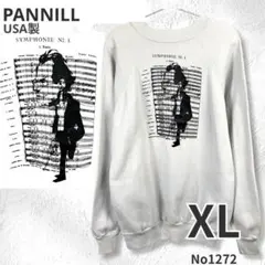 USA製 PANNILL マーラー 楽譜 アート スウェット XL 裏起毛のサムネイル