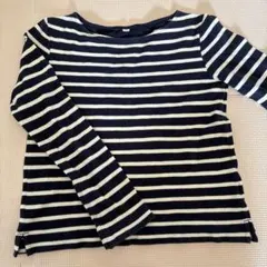 ボーダーロンT ネイビー　130