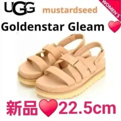 新品　UGG　アグ GOLDENSTARGLEAM　サンダル ベージュ 新品 UGG アグ GoldenstarGleam サンダル ベージュ - メルカリ