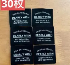 【限定品 30枚】　刺繍タグ　布タグ　ハンドメイド作品に