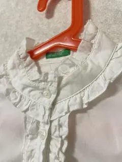 UNITED COLORS OF BENETTON フリル長袖シャツ　140cm