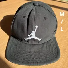 ジョーダン 黒 ベースボールキャップ メンズ M/L