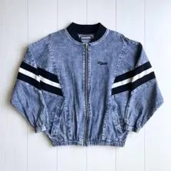 ZIDDY ライン入りデニムジャケット