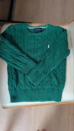 POLO RALPH LAUREN ケーブルニット セーター 4 QRコード付き