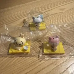 松屋　ちぃかわ　うさぎ、モモンガ、カニちゃん3点セット