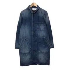 ユナイテッドアローズ　デニムショップコート　ビックサイズ　ブルー　Lサイズ