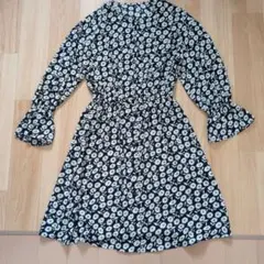GU キッズ 花柄ワンピース 150