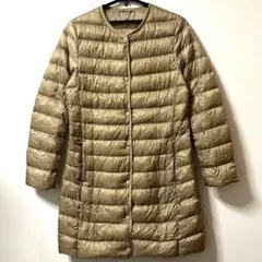 【極美品】UNIQLO 　ウルトラライトダウンコンパクトコート　ベージュ　M