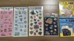 ANGEL BLUE キラキラ　エポキシラメ　デニム　フレークシール　6点