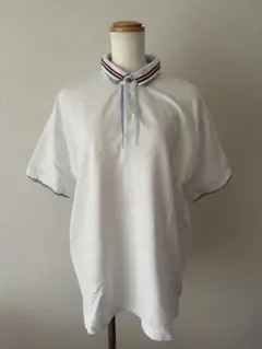 BEAMS HEART ホワイト ポロシャツ Lのサムネイル
