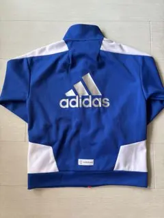 adidas ジップアップ J3 青　ジャージ　パーカー美品　130