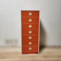 早い者勝ち！昭和レトロ レトロポップ 7段チェスト オレンジ ヴィンテージ 収納