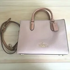 COACH ショルダーバッグ ピンク タッセル付き 2way コーチ CH208 