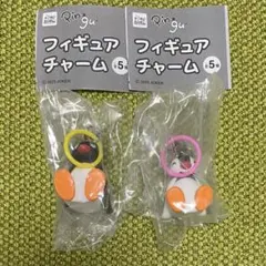 PINGU フィギュアチャーム ピングー ピンガ 座り 2点セット めじるし