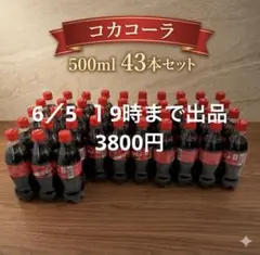【お得！実質45本】コカコーラ 500ml 43本 CokeONキャップ付のサムネイル
